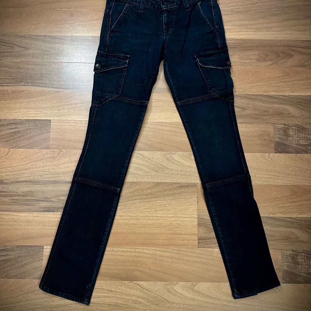 Volcom Women’s Black Straight-Leg Cargo Jeans